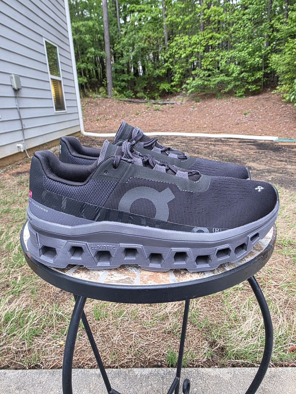 On Cloudmonster 61.99024 Black/Magnet Running Shoes Sneakers Women Size 9